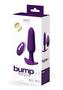 Vedo Bump Plus Rechargeable Silicone Anal Vibrator With Remote Control - Deep Purple
