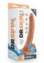 Dr. Skin Glide Gold Collection Self Lubricating Dildo 7.5in - Caramel